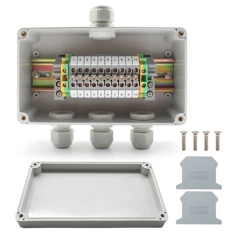 din rail in junction box|din rail mounted junction box.